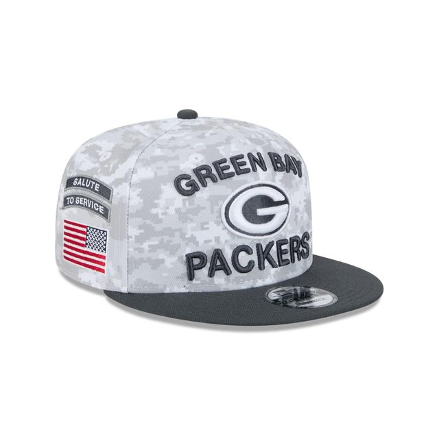 Green Bay Packers 2024 Salute to Service 9FIFTY Snapback Hat Male Product Image