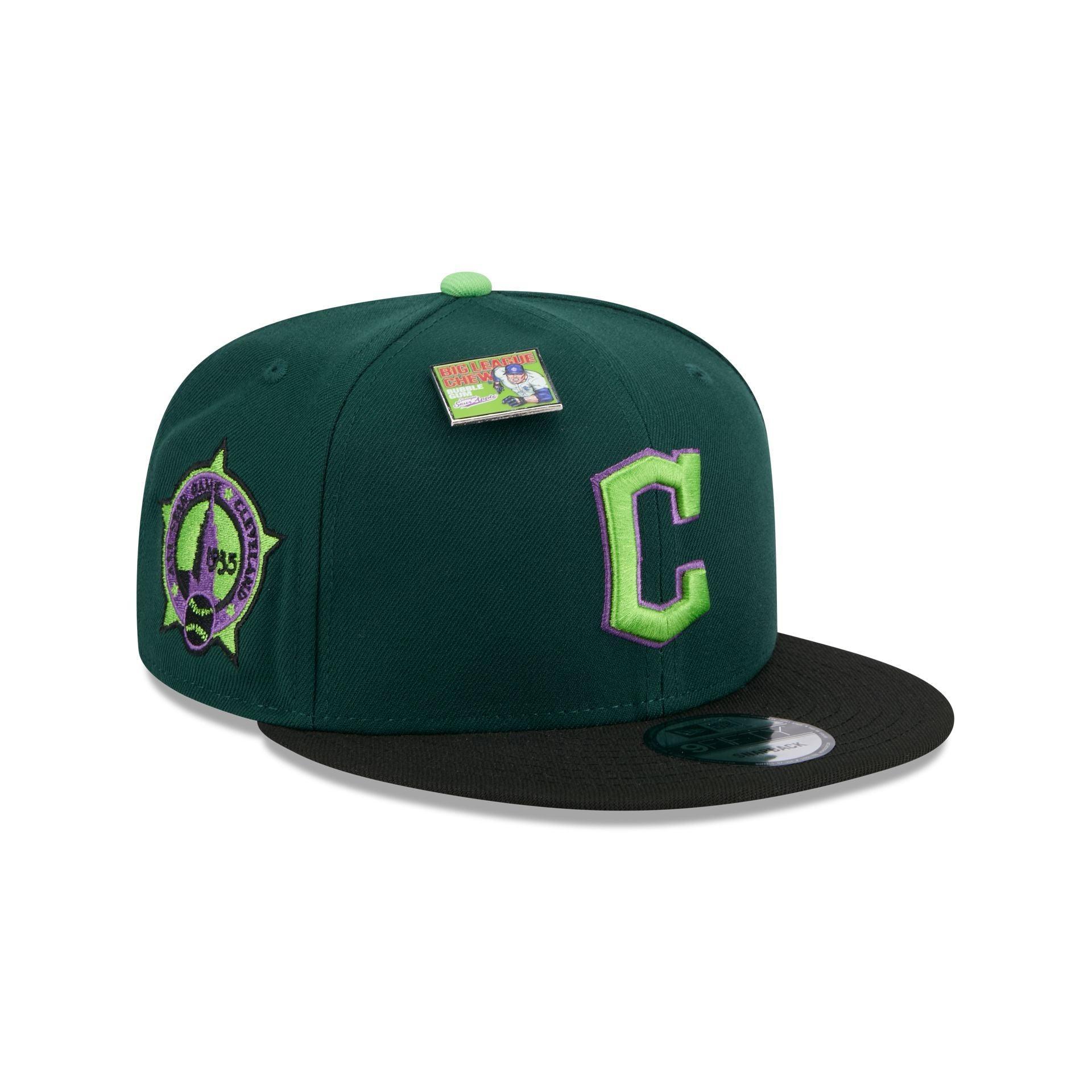 Big League Chew X Cleveland Guardians Sour Apple 9FIFTY Snapback Hat Male Product Image