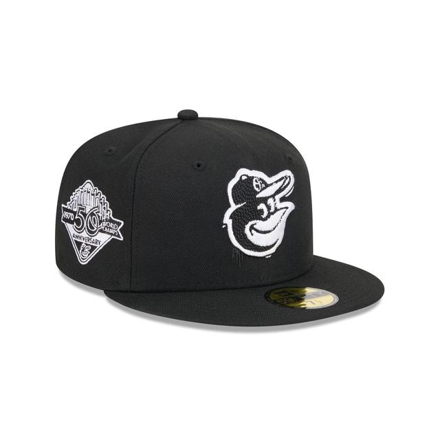 Baltimore Orioles Hi Vis Doodle 59FIFTY Fitted Hat Male Product Image