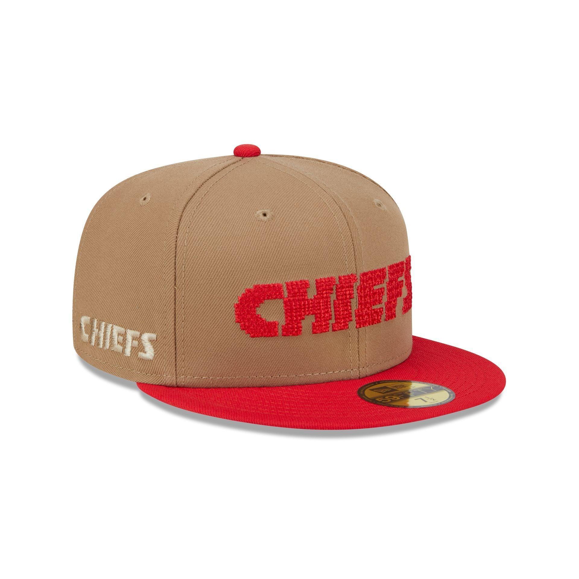 Kansas City Chiefs Classic 8-Bit Wordmark 59FIFTY Fitted Hat Male Product Image