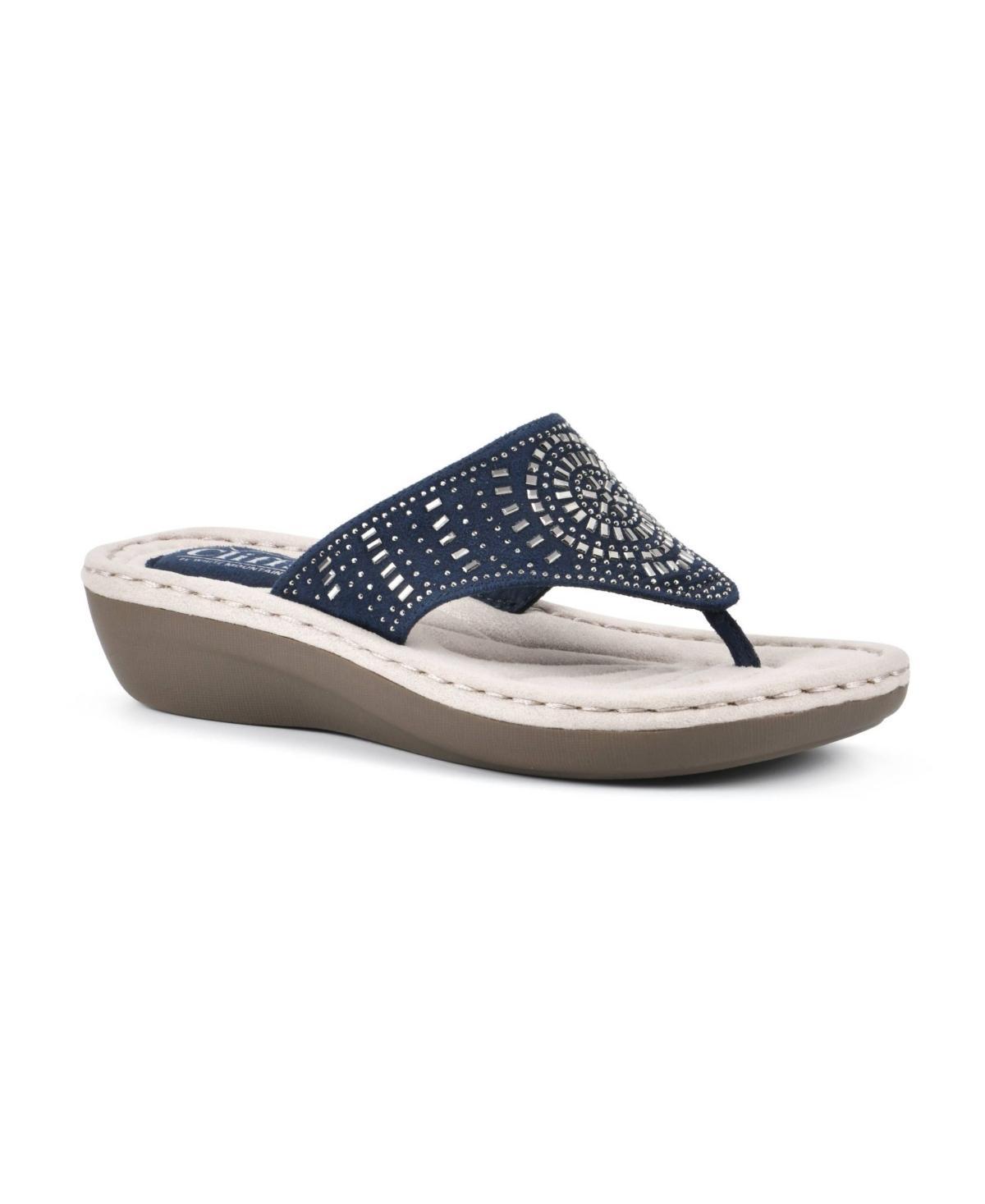 Womens Cliffs Mountain Cienna Wedge Thong Sandals Product Image