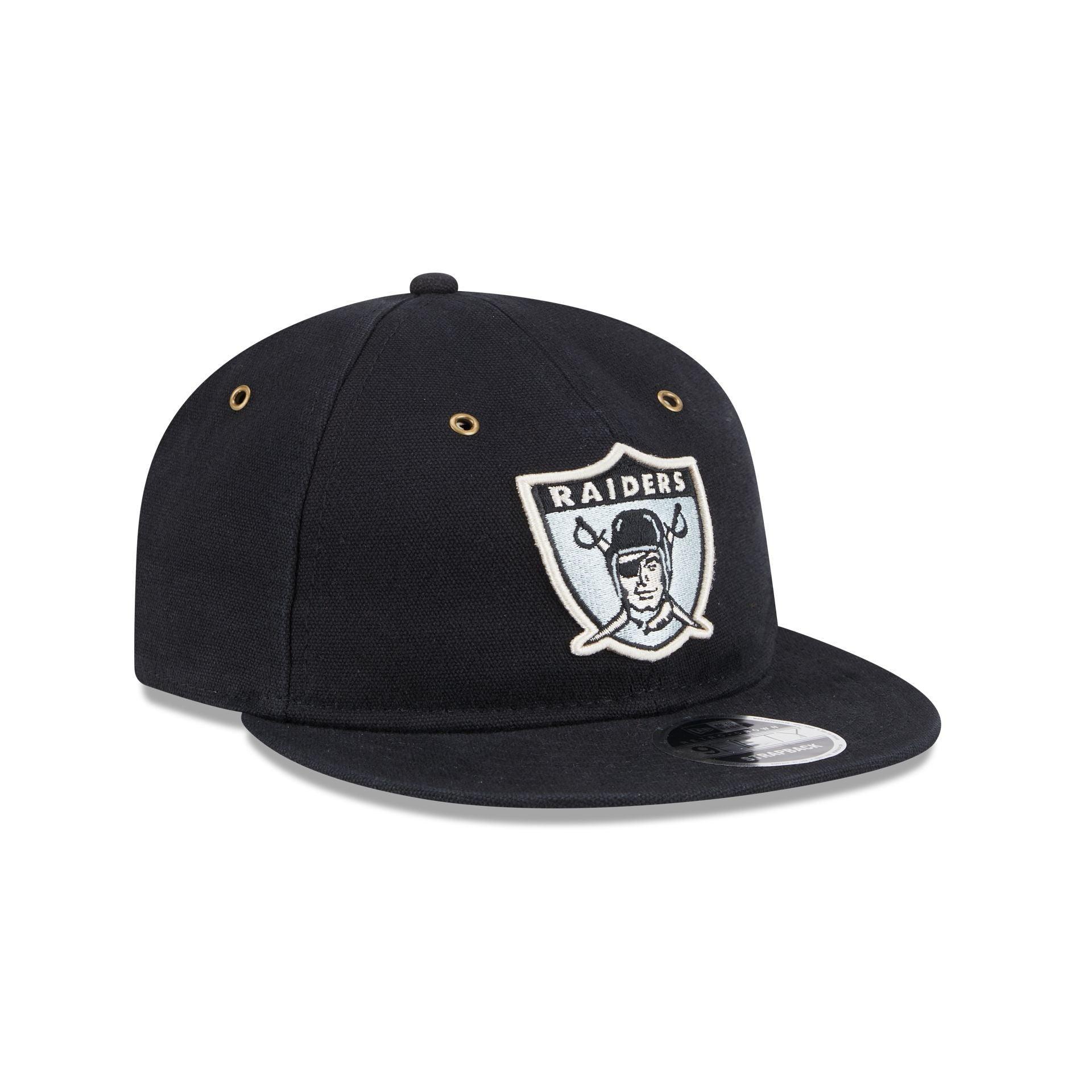 Las Vegas Raiders Cotton Canvas Retro Crown 9FIFTY Adjustable Hat Male Product Image