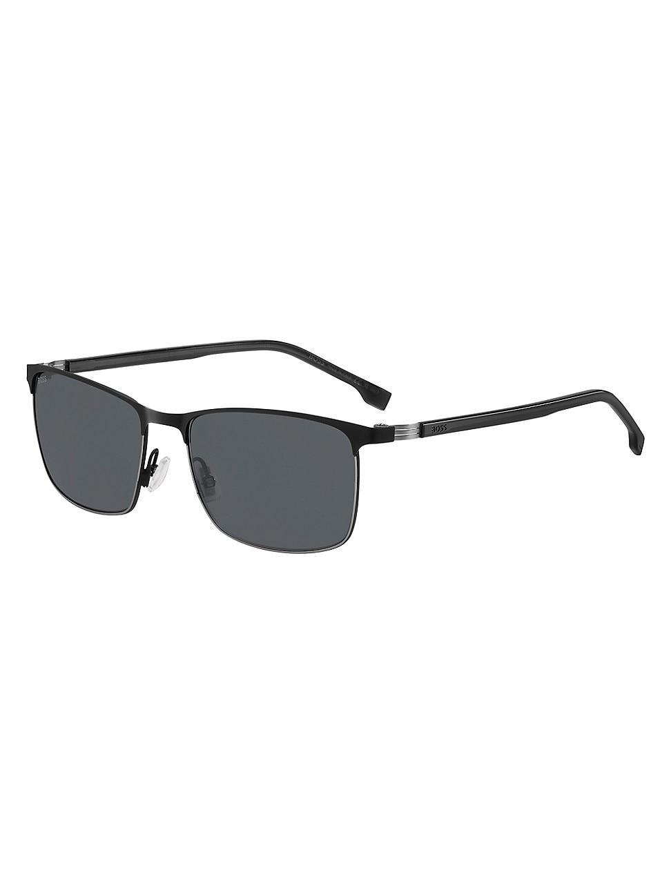 Mens BOSS1635S 57MM Rectangular Sunglasses Product Image