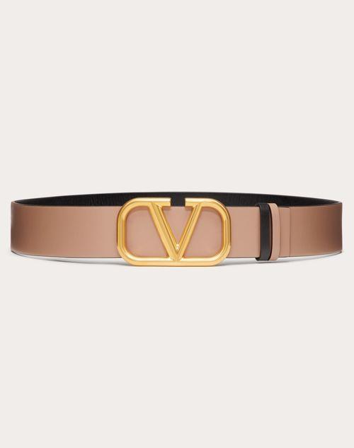 REVERSIBLE VLOGO SIGNATURE BELT IN GLOSSY CALFSKIN 40 MM  Product Image