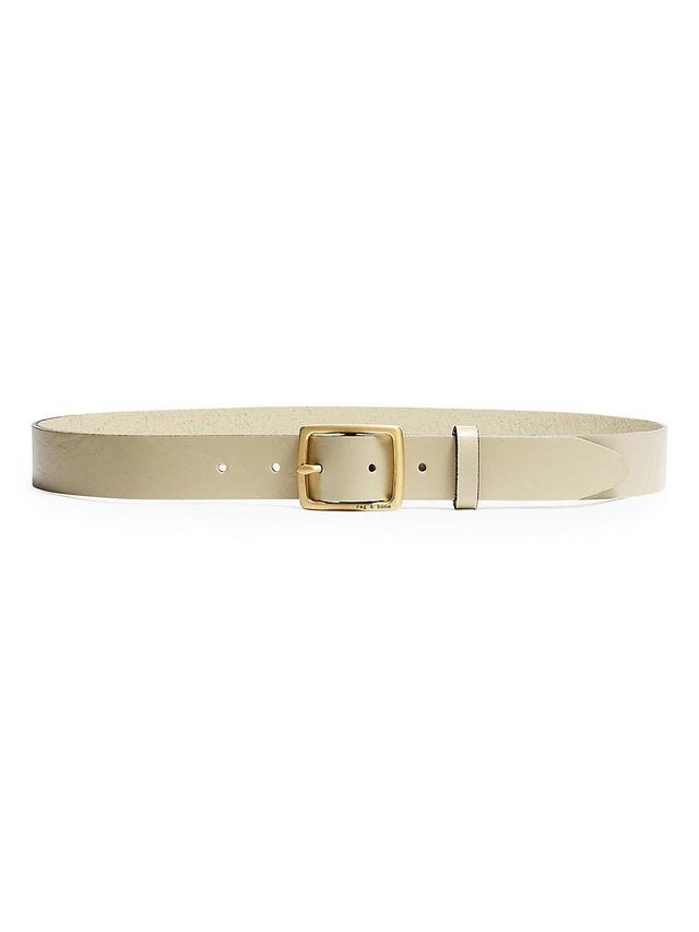 Womens Boyfriend Leather Belt Product Image