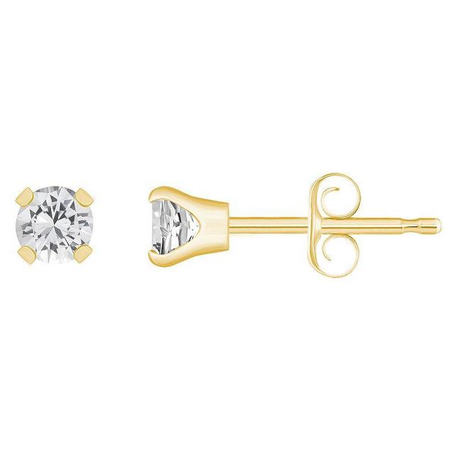 14k Gold Birthstone Stud Earrings, Womens, White Product Image