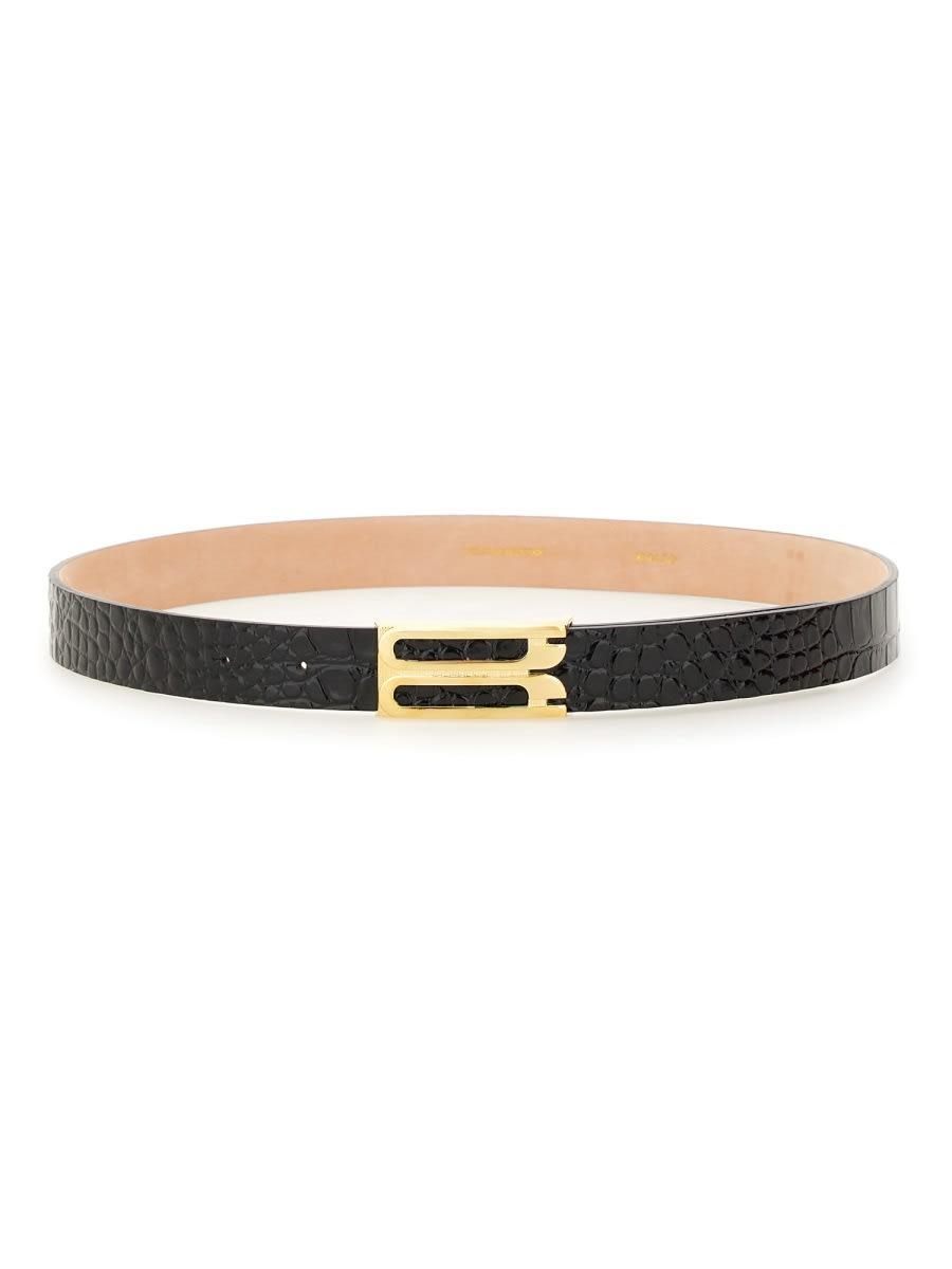 Belt With Logo In Black Product Image