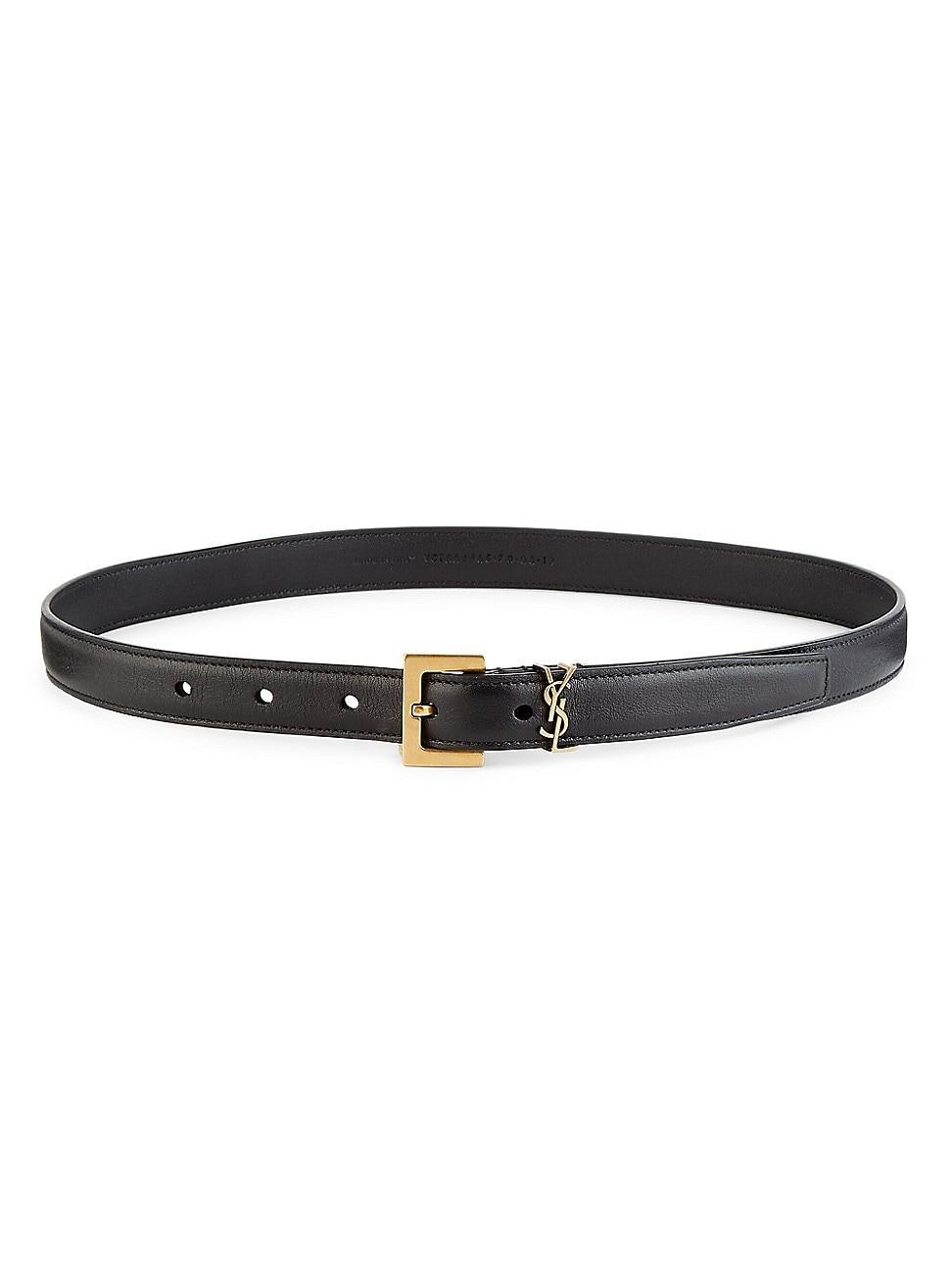 Womens Monogram Lacquer Leather Belt Product Image