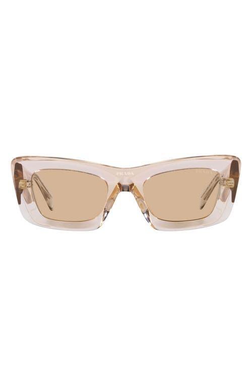 Womens 50MM Rectangular Sunglasses Product Image