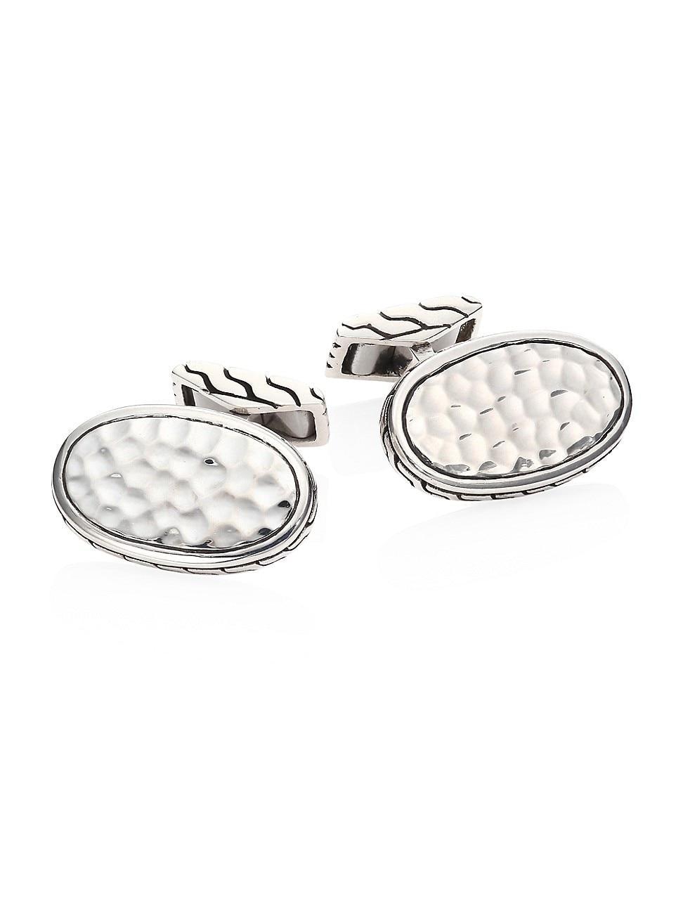 Mens Classic Chain Collection Sterling Silver Cuff Links Product Image