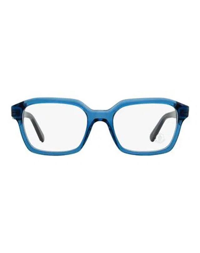 MONCLER Rectangular Ml5181 Eyeglasses Eyeglass Frame Blue Size 52 Acetate Product Image