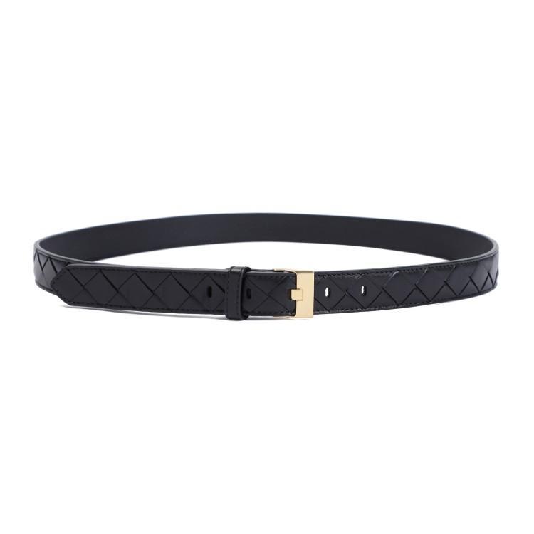 Watch Intrecciato Belt In Black Product Image