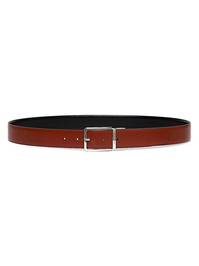 Mens Reversible Leather Dress Belt Product Image