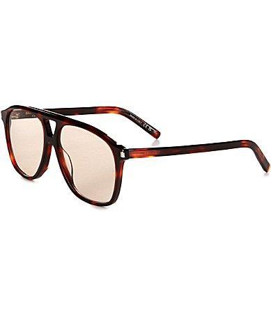 Saint Laurent Womens SL596 Dune 58mm Oversized Navigator Sunglasses Product Image