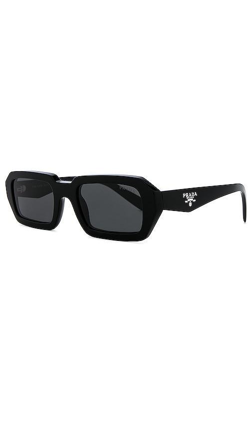 Prada Rectangle Sunglasses Black.. Product Image