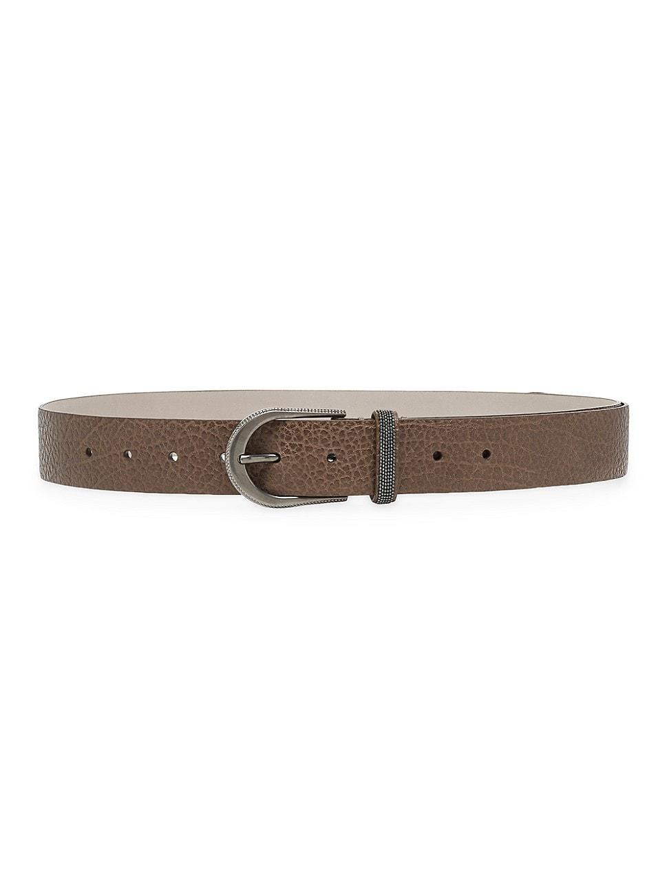 Womens Glossy Hammered Calfskin Belt Product Image