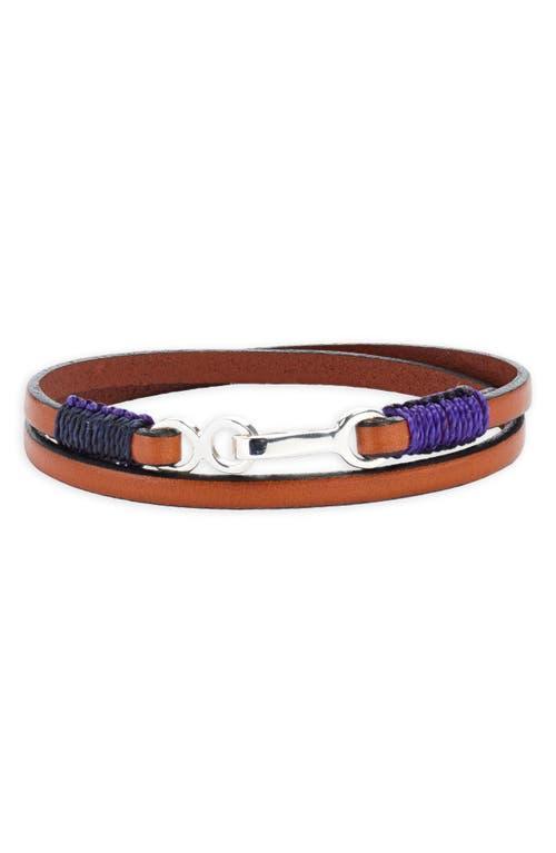 Caputo & Co. Mens Leather Cord Wrap Bracelet Product Image