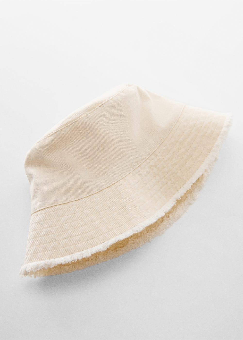 MANGO - Frayed bucket hat - One size - Women Product Image