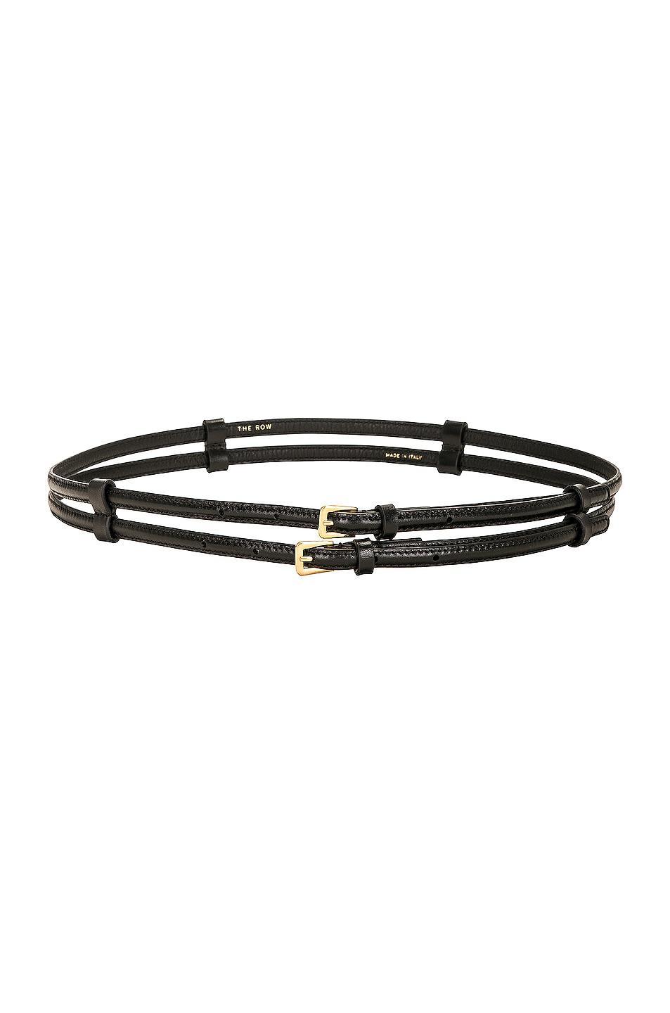 The Row Double Belt Black. (also in M). Product Image