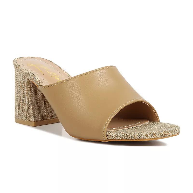 London Rag Block Heel Womens Slip On Sandals Product Image