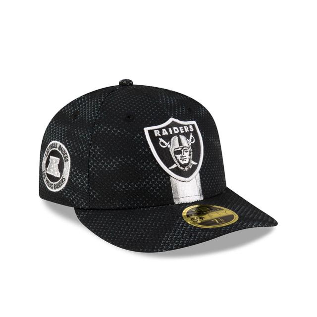 Las Vegas Raiders 2024 Sideline Low Profile 59FIFTY Fitted Hat Male Product Image