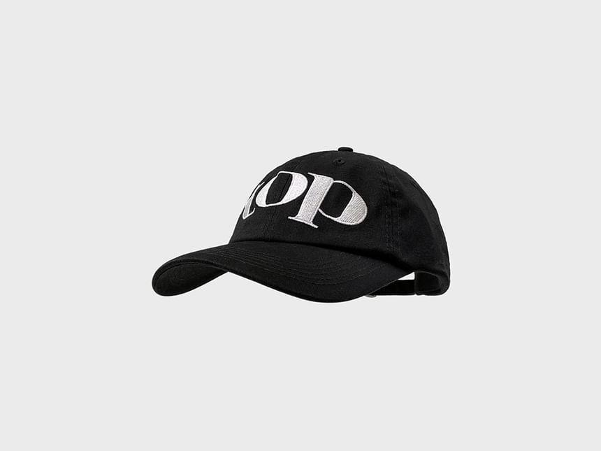 Letter Embroidered Two-Tone Cap Product Image