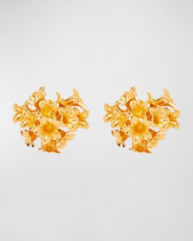 Bouquet of Flowers Button Earrings Product Image