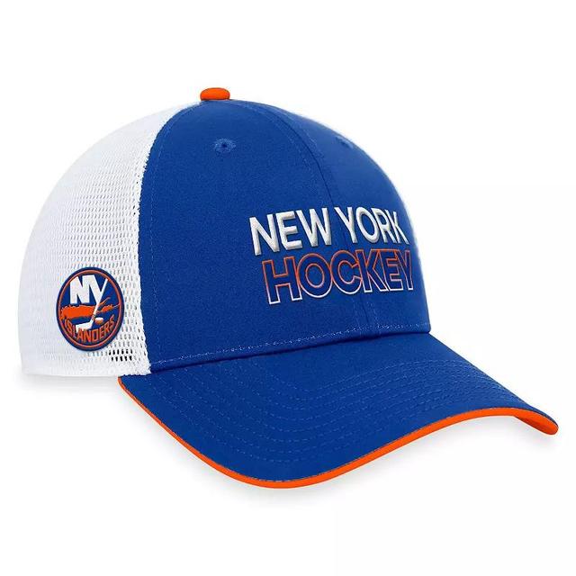 Mens Fanatics Branded Royal New York Islanders Authentic Pro Rink Trucker Adjustable Hat Product Image