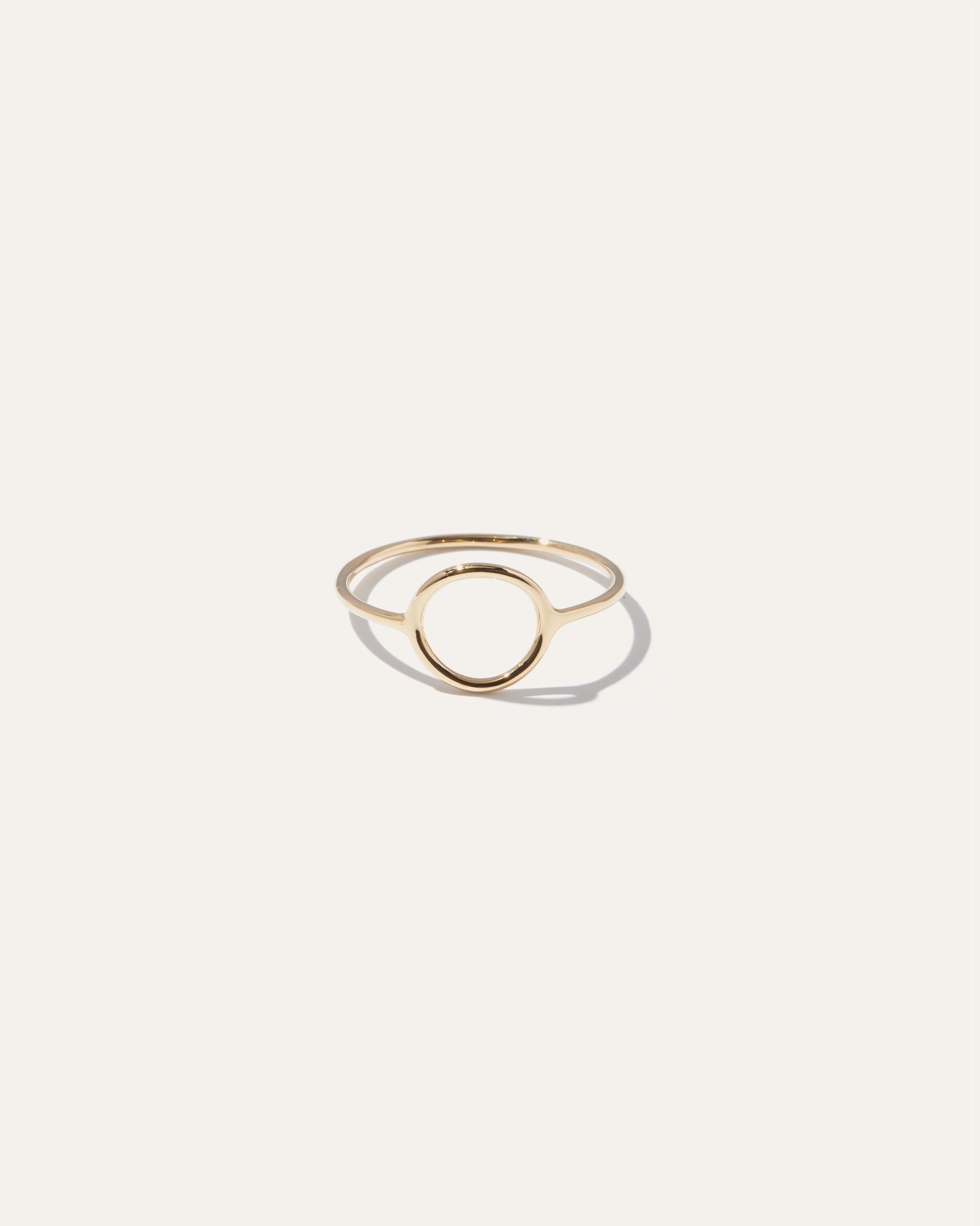 14k Gold Circle Ring Product Image