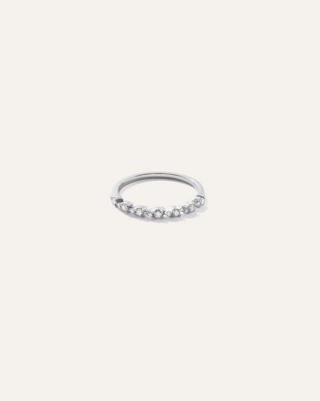 14K Gold Pear Diamond Half Eternity Band Product Image