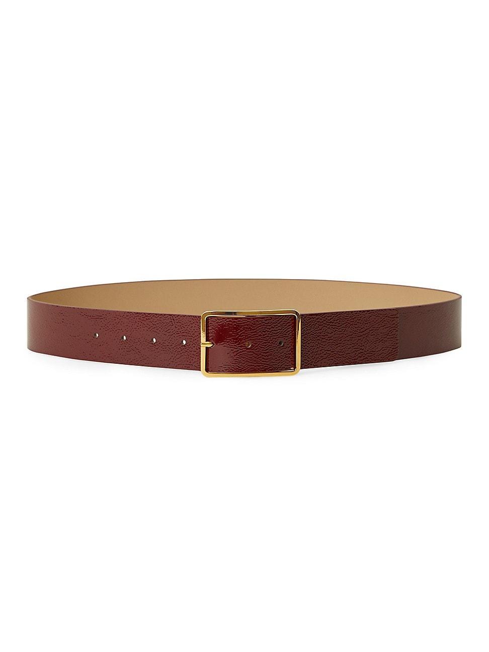 Womens Milla Glossed Leather Belt Product Image