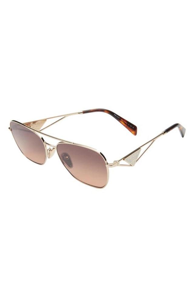 59mm Square Sunglasses In Pale Gold Product Image