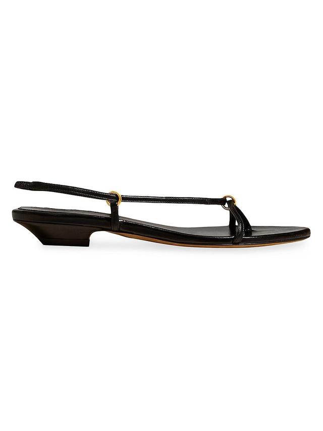 Marion Leather Thong Slingback Sandals Product Image