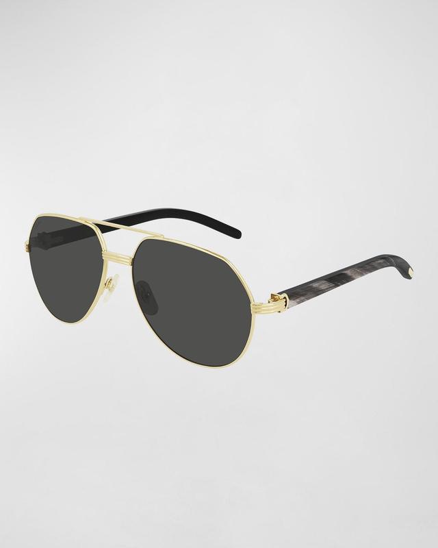 Mens Exception 60MM Pilot Sunglasses Product Image