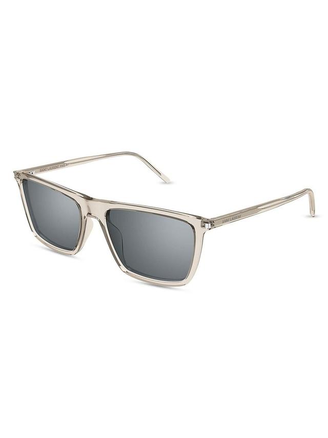 Mens Thin Acetate SL 668 56MM Square Sunglasses Product Image