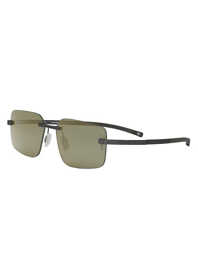 Mens Flex 58MM Geometric Sunglasses Product Image