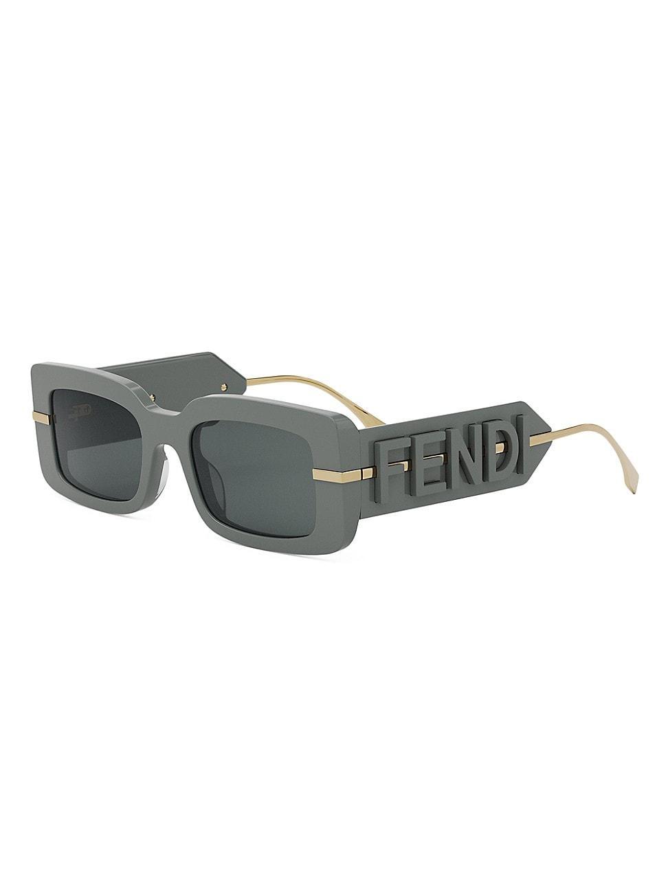 FENDI Womens Fendigraphy 51mm Rectangle Sunglasses Product Image