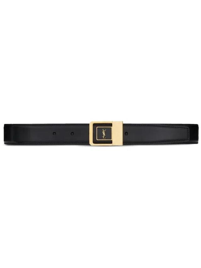 Leather Logo Belt In Black Product Image