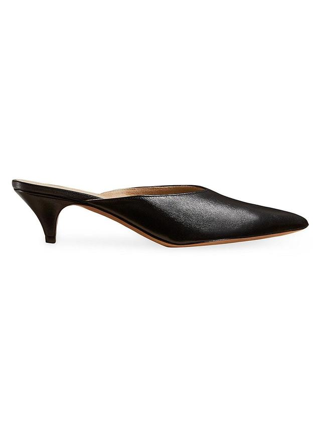 Womens River 45MM Leather Mules Product Image