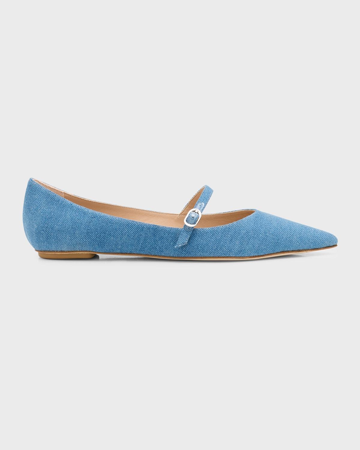 Womens Emilia Vintage Denim Flats Product Image