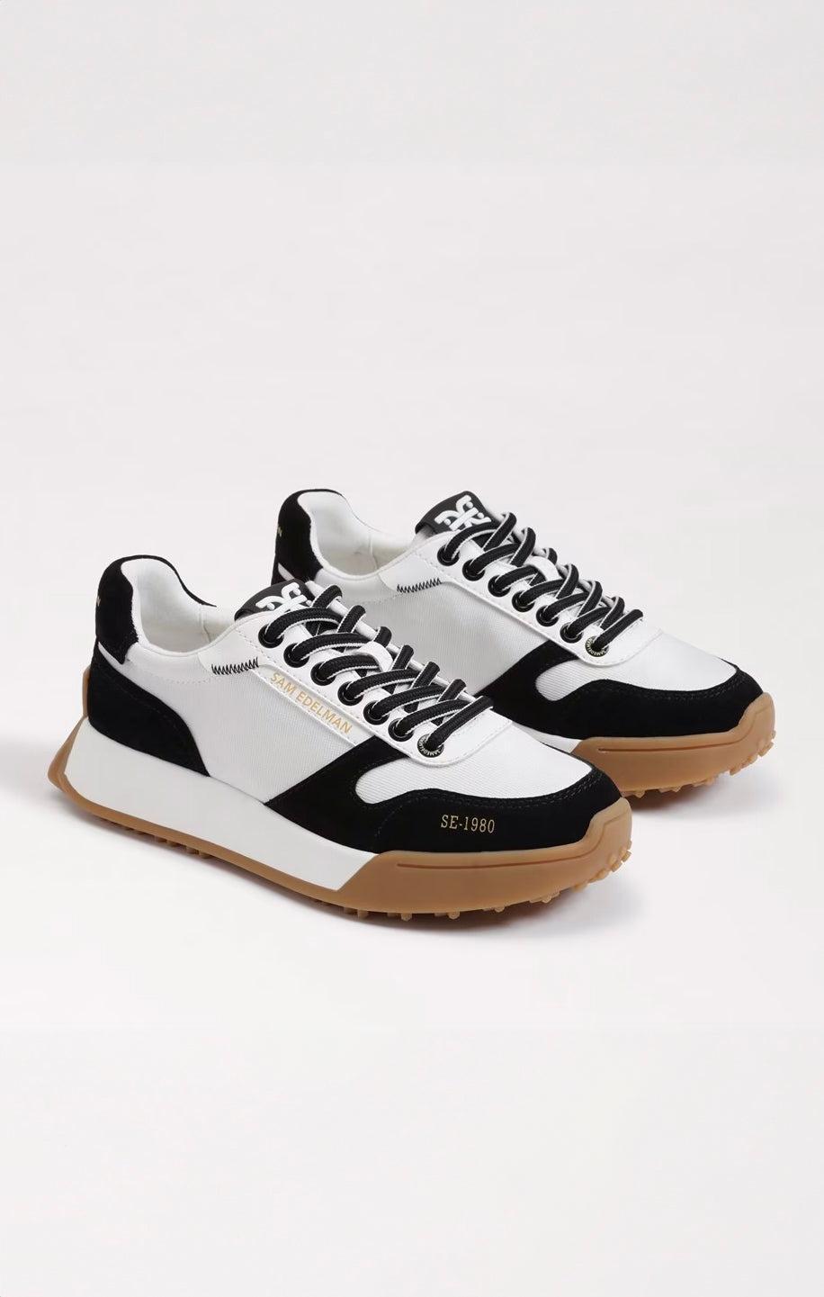 Sam Edelman Layla Sneaker ~ Black/White Product Image