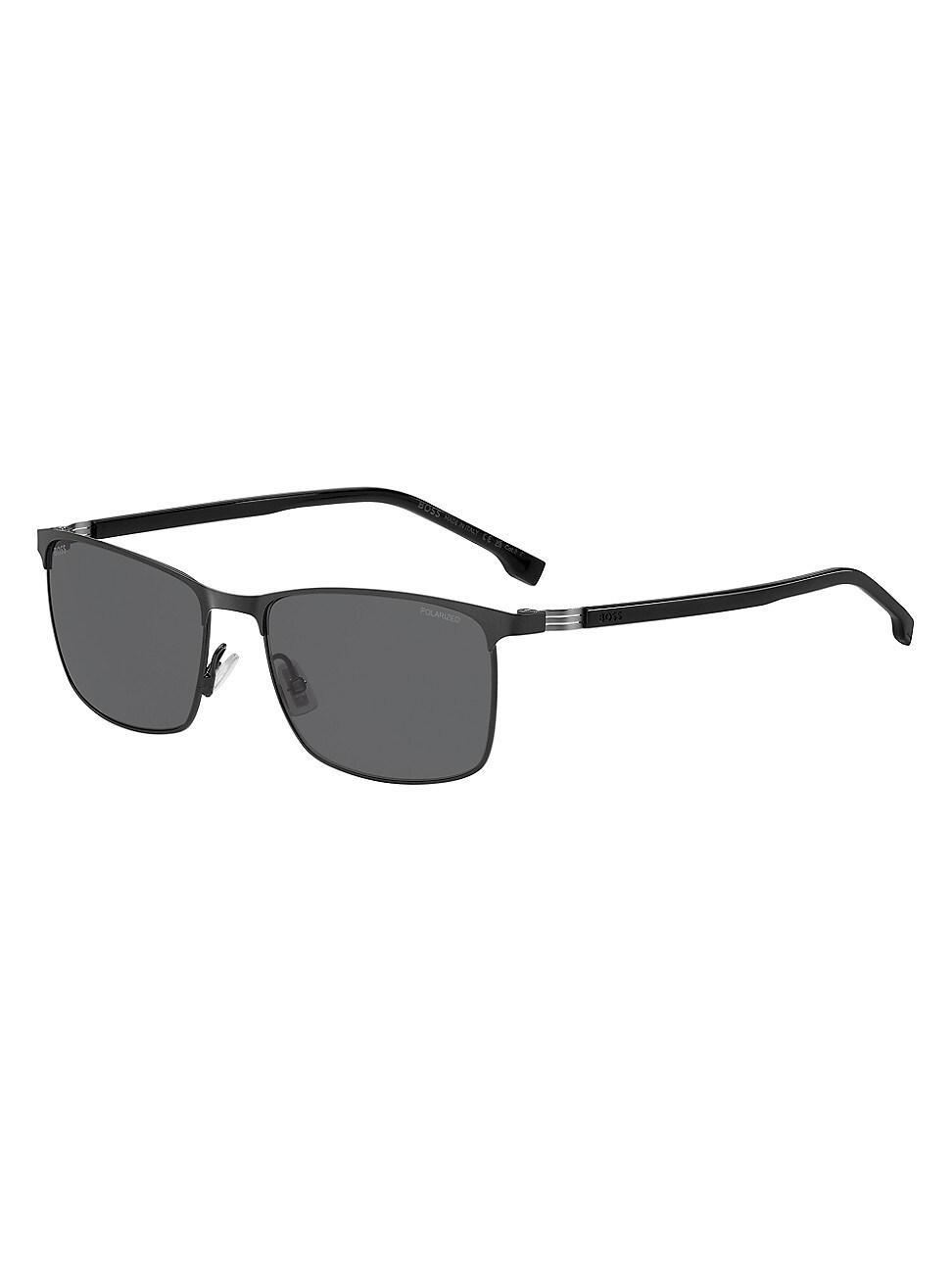 Mens 1635S 57MM Rectangular Sunglasses Product Image