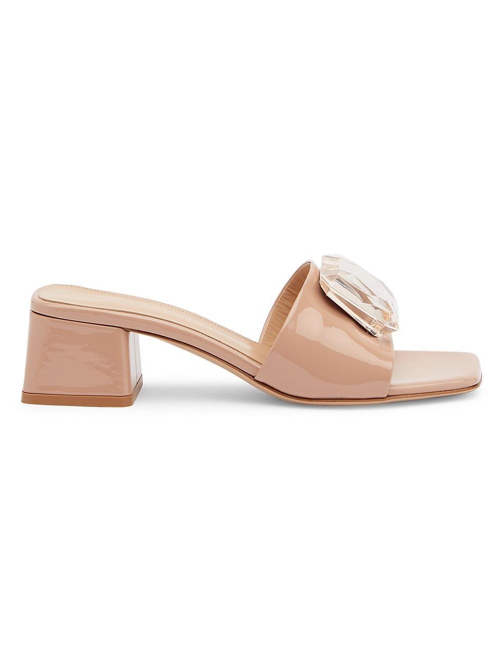 Womens Jaipur 45MM Leather Mules Product Image
