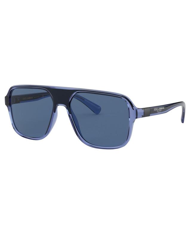 Dolce&Gabbana Mens Sunglasses, DG6134 - TRANSPARENT GREY/BLACK Product Image