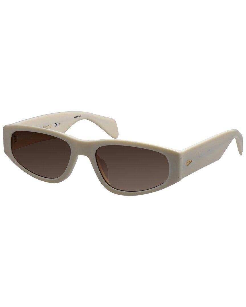 RAG & BONE Women's 1047 55mm Sunglasses In White Product Image