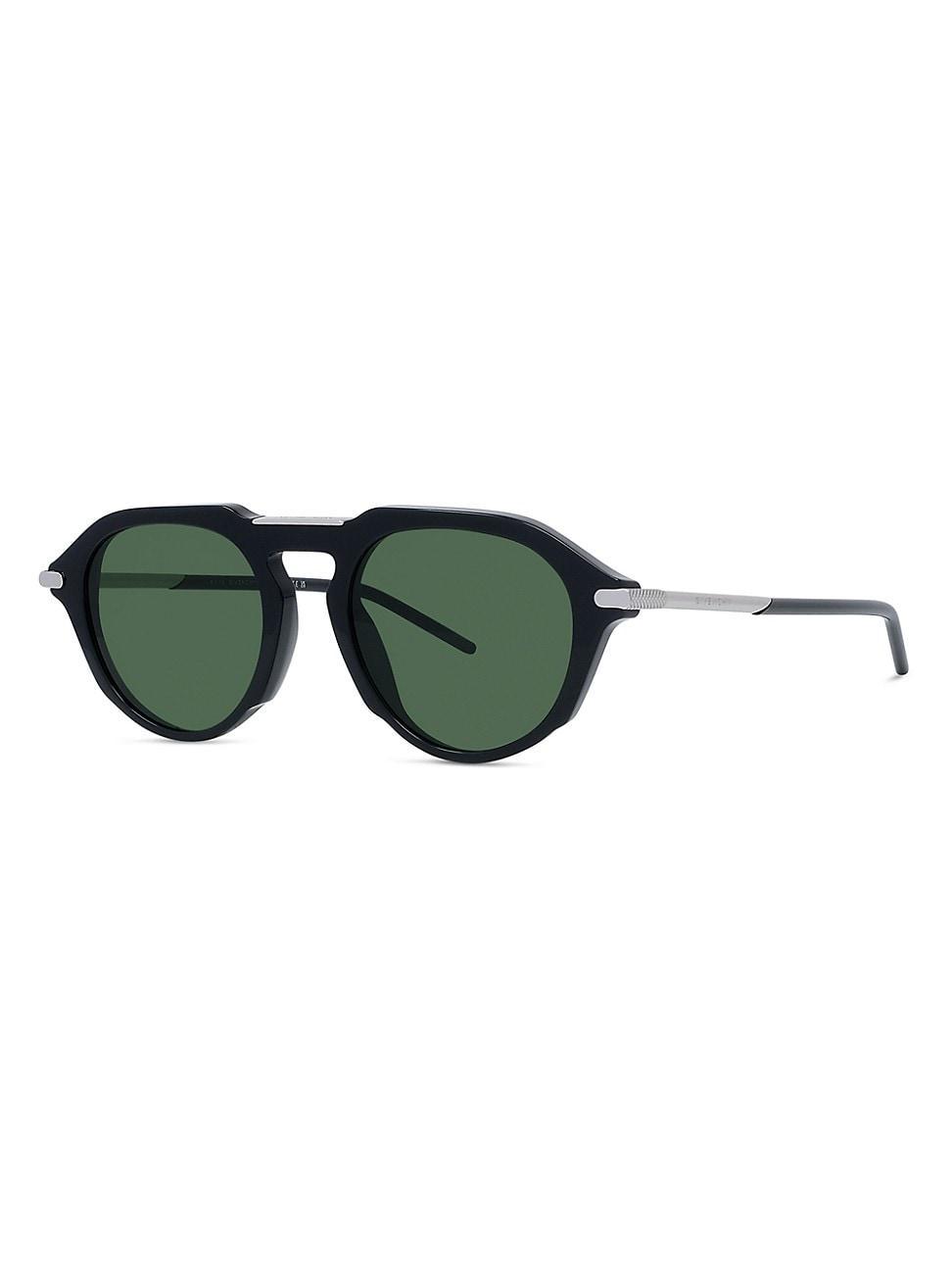 Mens GV One Acetate and Nylon Round Sunglasses Product Image