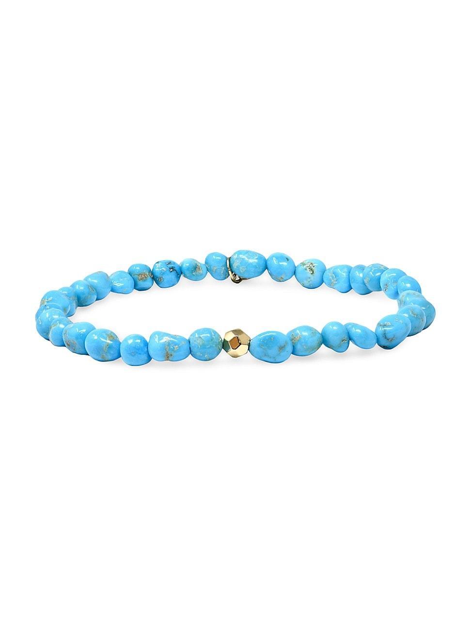 Anzie Boheme Sleeping Beauty Turquoise Beaded Stretch Bracelet Product Image