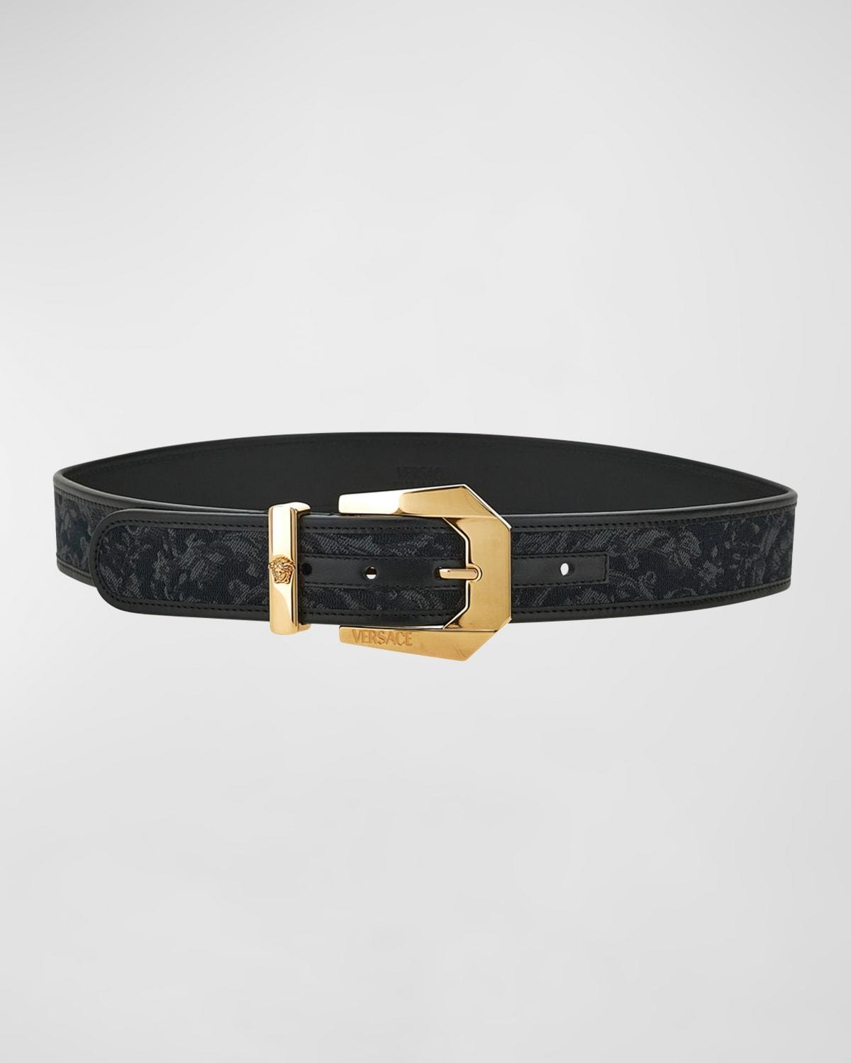 Barocco Jacquard Mixed-Media Belt Product Image