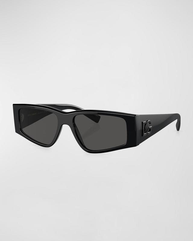 Mens DG Acetate Rectangle Sunglasses Product Image