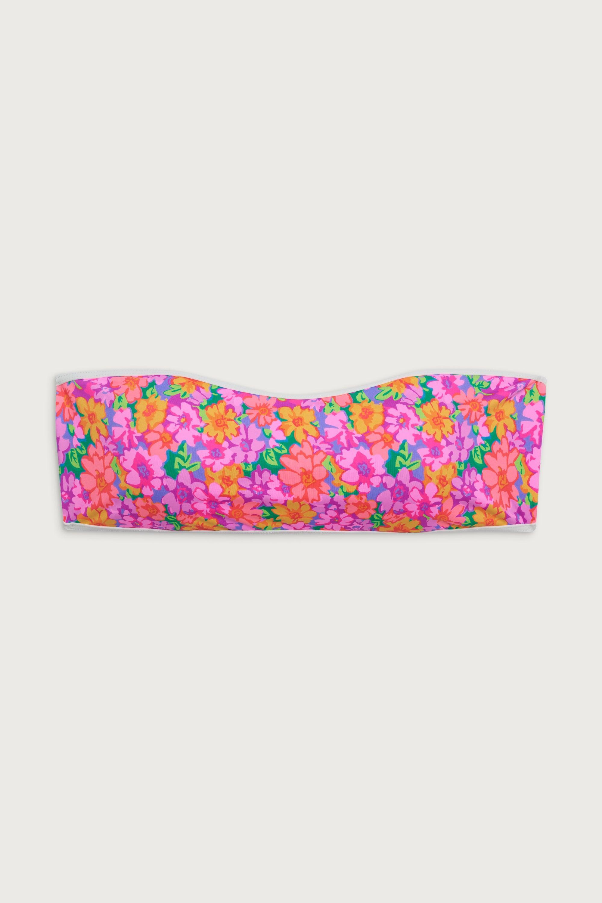 Rosabella Floral Bandeau Bikini Top - Daisy Pond Product Image